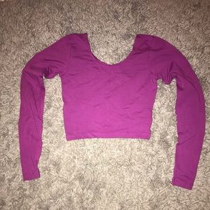 Purple crop top